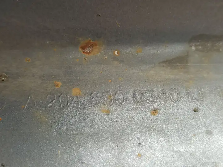 Mercedes-Benz C W204 (2007 - 2014) A2046900340 Порог кузова — фото 3