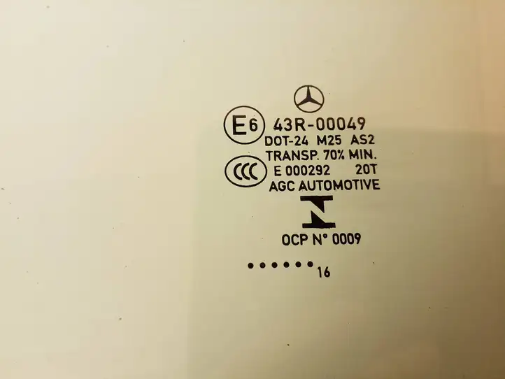 Mercedes-Benz B-class W246 (2014 - 2018) 43R00049 Стекло передней двери — фото 2