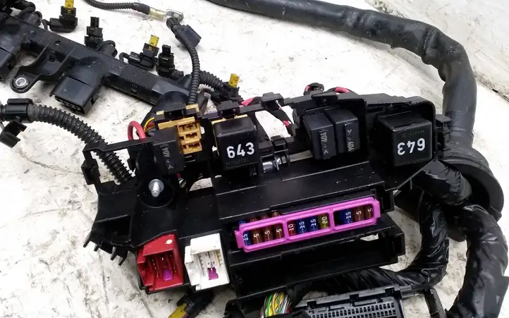 Audi A5 (2007 - 2011)   Проводка двигателя