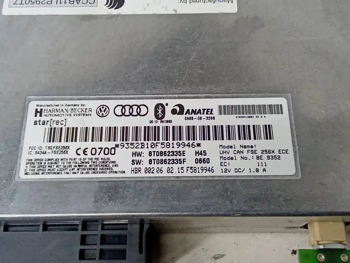 Audi A5 (2011 - 2016)  8T0862335B Модуль «Bluetooth»