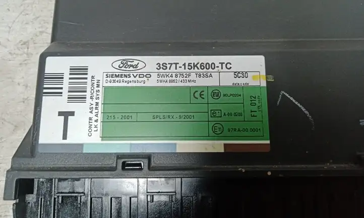 Ford Mondeo Mk III (2000 - 2007) 3S7T15K600TC Модуль комфорта — фото 2