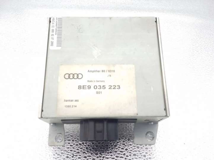 8E9035223 Audi A4 S4 B6 8E 8H Garso stiprintuvas