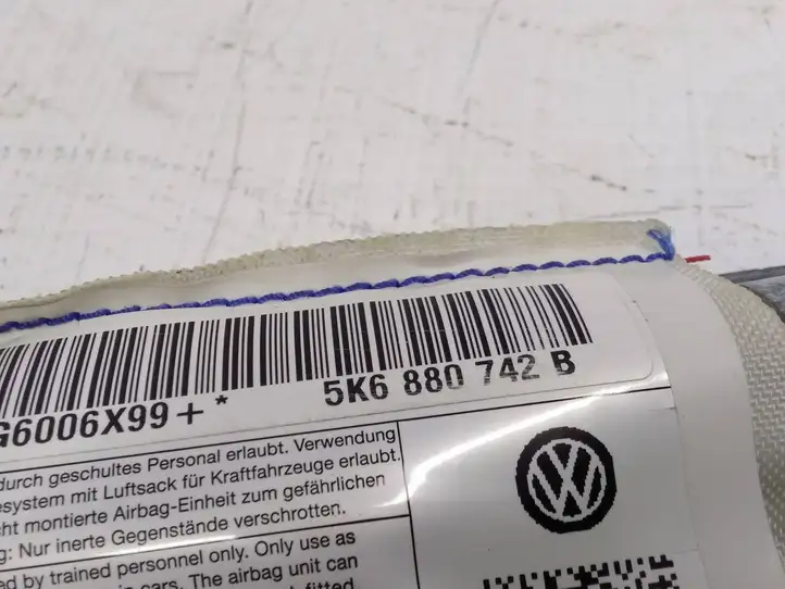 Volkswagen Golf VI (2009 - 2013) 5K6880742B Боковая подушка безопасности шторка — фото 3