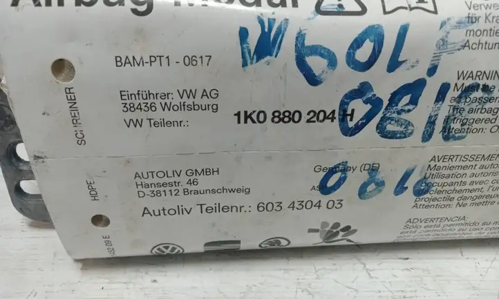 Volkswagen Golf V (2003 - 2009) 1K0880204H Подушка безопасности пассажира — фото 6