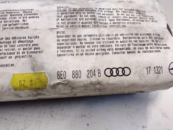 Audi A4 S4 B6 8E 8H (2000 - 2006) 8E0880204B Подушка безопасности пассажира — фото 2