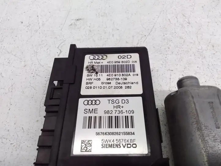Audi A8 S8 D3 4E (2007 - 2010) 4E0959802D Стеклоподъемник задней двери — фото 2