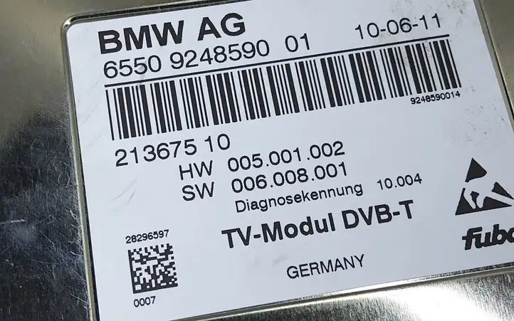 BMW 5 F10 F11 (2009 - 2016) 65509248590 Модуль управления видео — фото 2