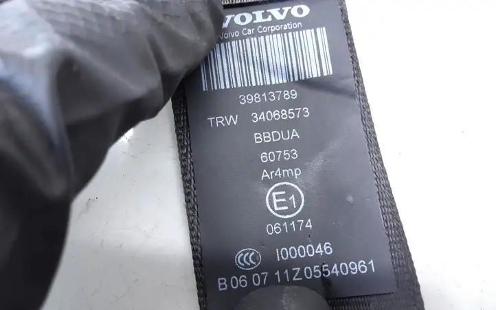 Volvo V60 (2013 - 2018) 39813789 Задний ремень безопасности — фото 2