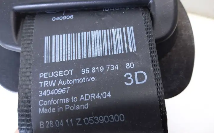 Peugeot 5008 (2009 - 2013) 34030076 Задний ремень безопасности — фото 4