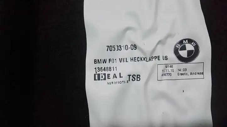 BMW 7 F01 (2008 - 2016) 7050310 Комплект обшивки крышки багажника — фото 3