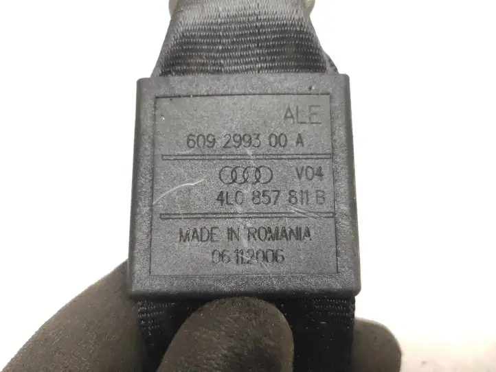 Audi Q7 4L (2005 - 2009) 4L0857811B Ремень безопасности 3-го ряда — фото 1