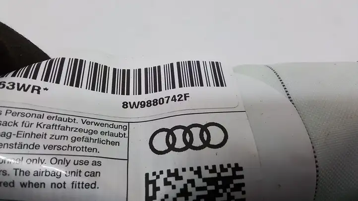 Audi A4 S4 B9 (2015 - 2019) 8W9880742F Боковая подушка безопасности шторка — фото 3