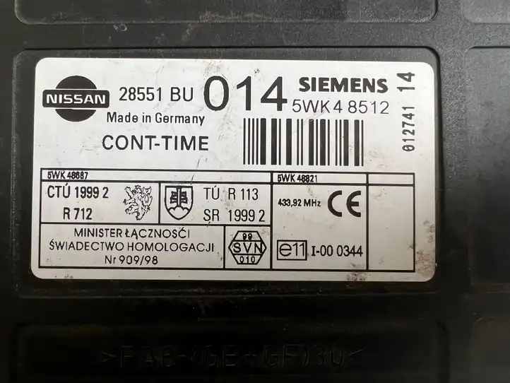 Nissan (2000 - 2006) 28551BU Модуль комфорта — фото 2