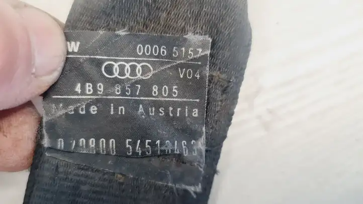 Audi A6 S6 C5 4B (2001 - 2004) 4B9857805 Задний ремень безопасности — фото 5