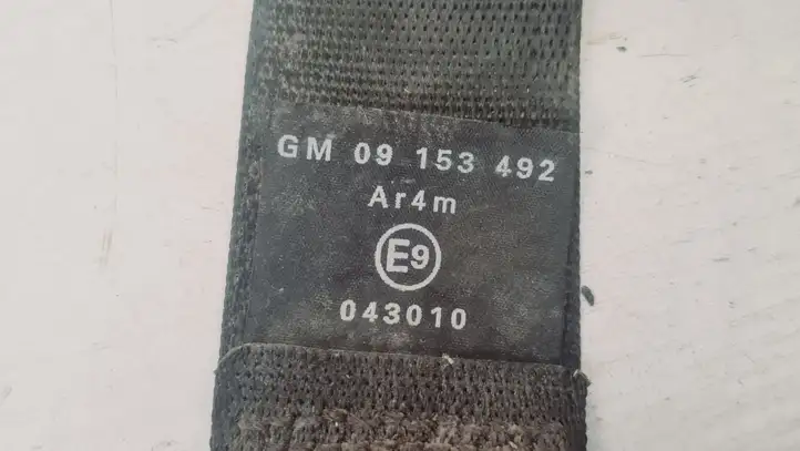 Opel Astra G (1998 - 2004) 09153492 Задний ремень безопасности — фото 4