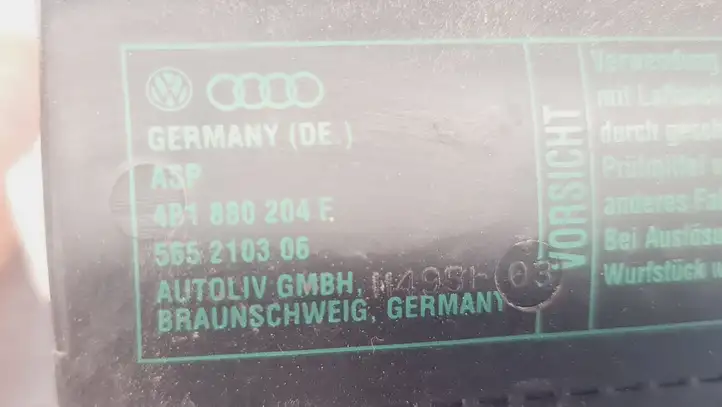 Audi A6 S6 C5 4B (2001 - 2004) 4B1880204F Подушка безопасности пассажира — фото 3
