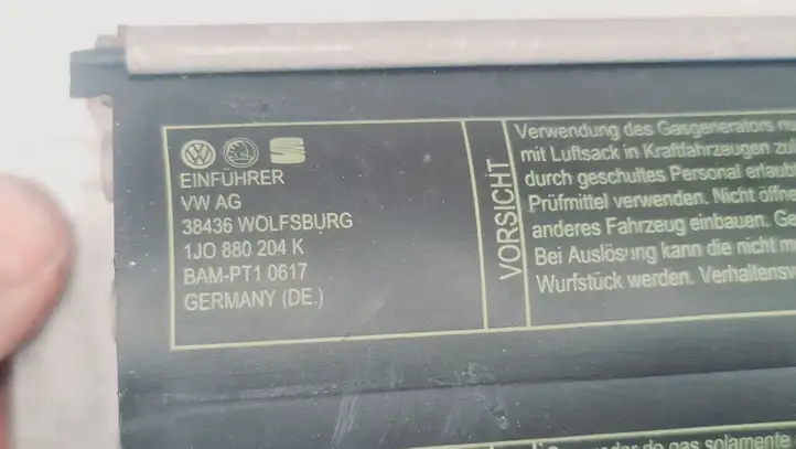 Volkswagen Golf IV (1998 - 2005) 1J0880204K Подушка безопасности пассажира — фото 4
