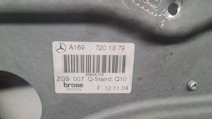 Mercedes-Benz A W169 (2004 - 2012) A1697201379 Стеклоподъемник передней двери (без мотора) — фото 4