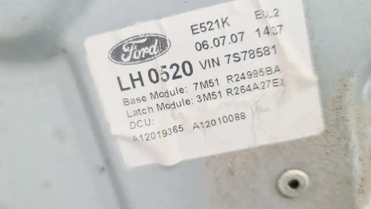Ford C-MAX I (2007 - 2010) 7M51R045H23B Механический стеклоподъемник задней двери — фото 4