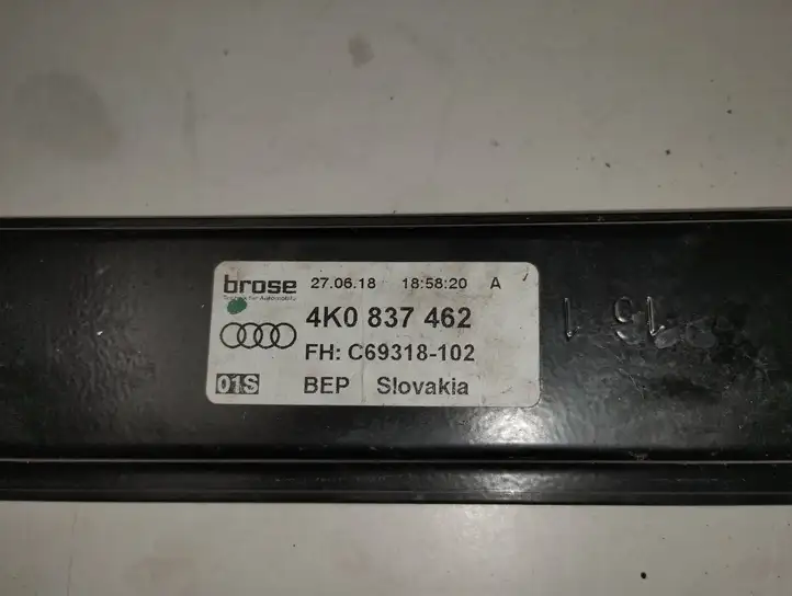 Audi A6 C7 (2014 - 2018) 4K0837462 Стеклоподъемник передней двери (комплект) — фото 4