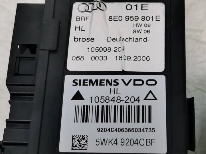 Audi A4 S4 B7 8E 8H (2004 - 2009) 8e0959801e Стеклоподъемник задней двери — фото 2