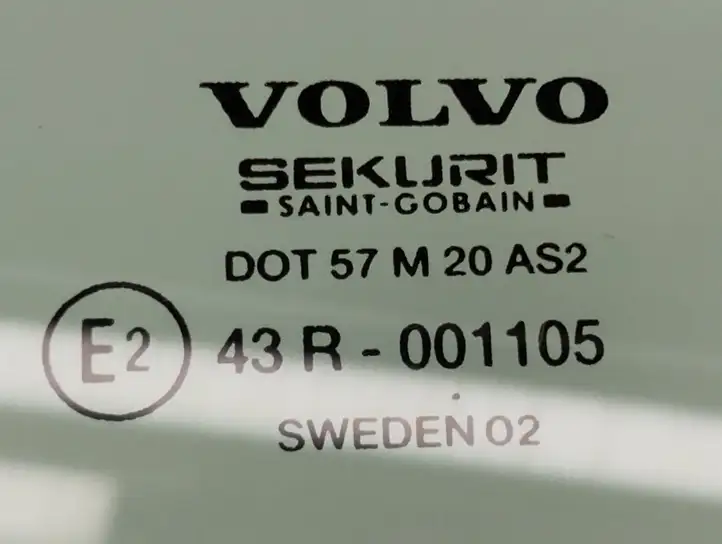 Volvo S60 (2000 - 2004) 001105 Стекло передней двери — фото 4