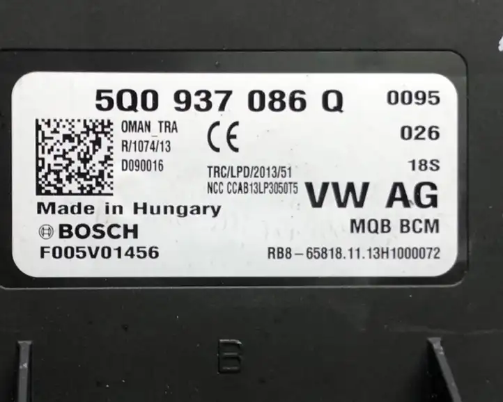 Skoda Octavia Mk3 (5E) (2013 - 2019) 5Q0937086Q Модуль комфорта — фото 6