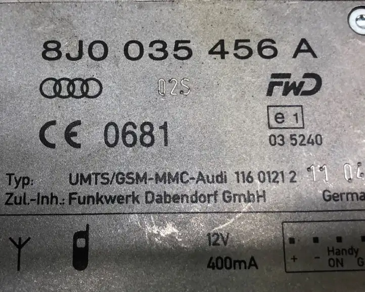 Audi A6 Allroad C6 (2008 - 2011) 8J0035456A Усилитель антенны — фото 8