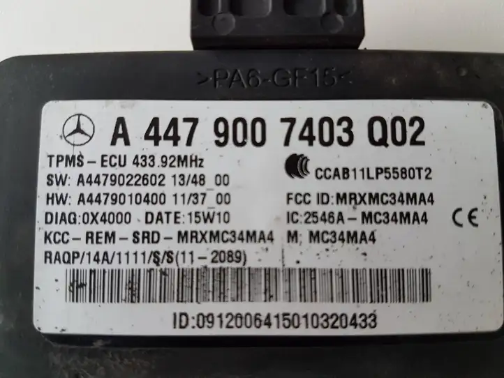 Mercedes-Benz Vito W447 (2014 - ) A4479007403 Датчик давления шин — фото 4