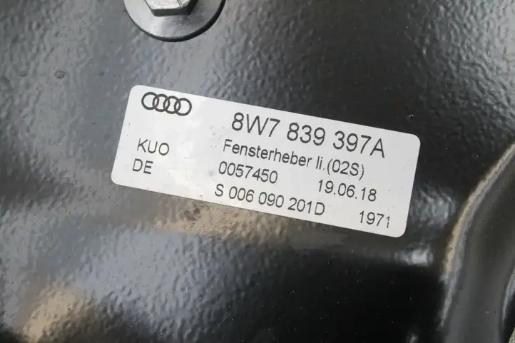 Audi A5 (2016 - ) 8W7839397A Стеклоподъемник передней двери (комплект) — фото 4