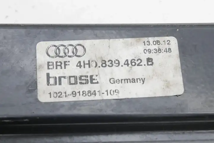 Audi A8 (2010 - 2014)  4H0839462B Передний комплект электрического механизма для подъема окна