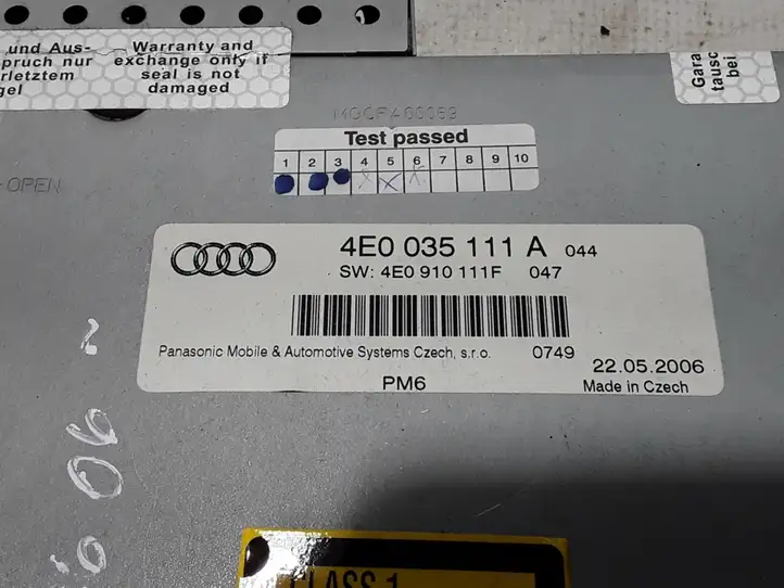 Audi A6 S6 C6 4F (2004 - 2008) 4E0035111A CD/DVD чейнджер — фото 2