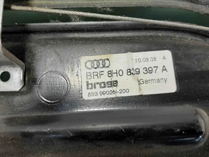 Audi A4 S4 B6 8E 8H (2000 - 2006) 8H0839397A Стеклоподъемник передней двери (комплект) — фото 6