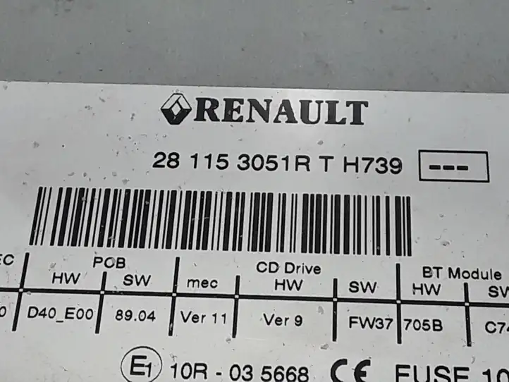 Renault Megane III (2009 - 2016) 281153051r Магнитола / мультимедийная система — фото 3