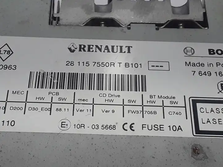 Renault Megane III (2009 - 2016) 281157550R Магнитола / мультимедийная система — фото 2