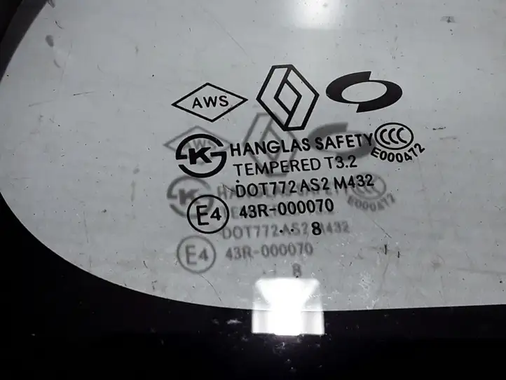 Renault Koleos I (2008 - 2016) 833405178R Заднее боковое стекло — фото 2