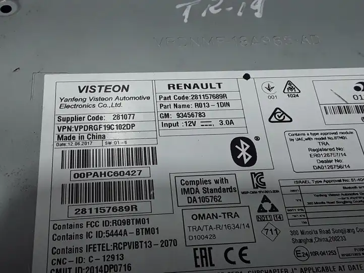 Renault Trafic III (X82) (2014 - ) 281157689R Магнитола / мультимедийная система — фото 4