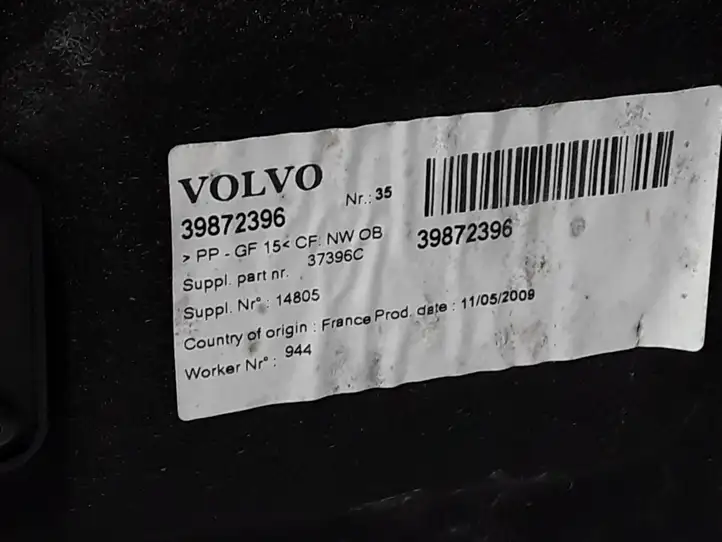Volvo C30 (2007 - 2010) 39872396 Коврик багажника — фото 2