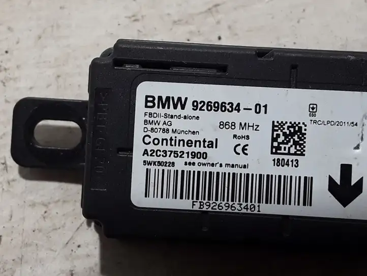 BMW 3 F30 F35 F31 (2012 - 2018) 9269634 Блок управления сигнализацией — фото 3