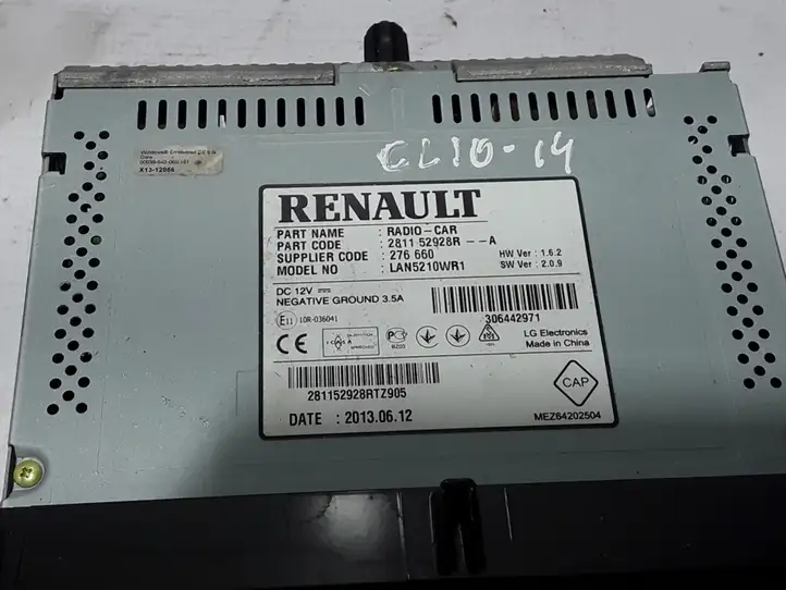 Renault Clio IV (2012 - 2019) 281152928R Магнитола / мультимедийная система — фото 3