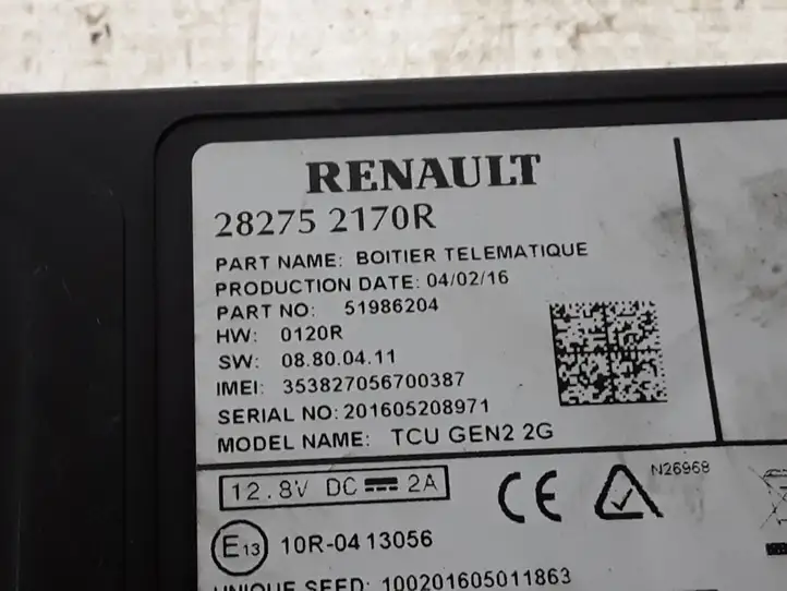Renault Espace V (RFC) (2015 - 2019) 282752170R Прочие блоки управления — фото 3