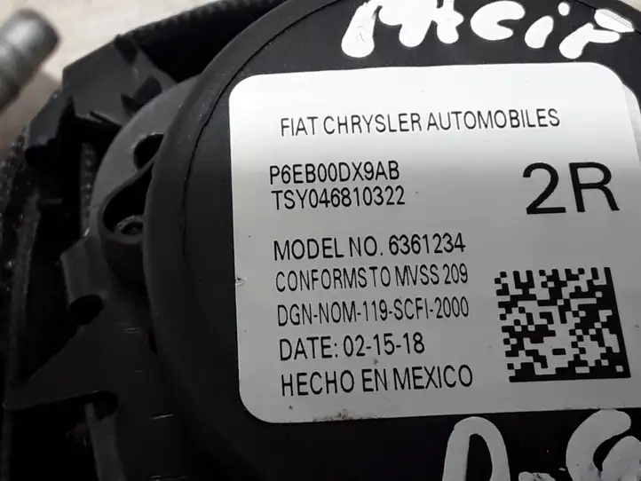 Chrysler Pacifica (2016 - ) 6EB00DX9AB Задний ремень безопасности — фото 3