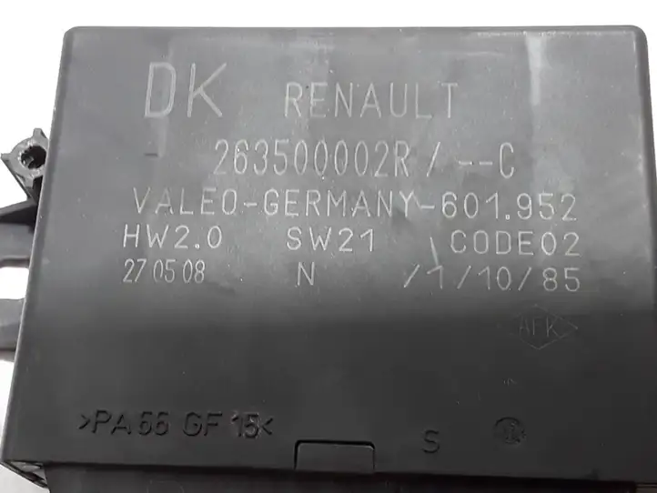 Renault Laguna III (2007 - 2015) 263500002R Блок управления парктрониками — фото 2