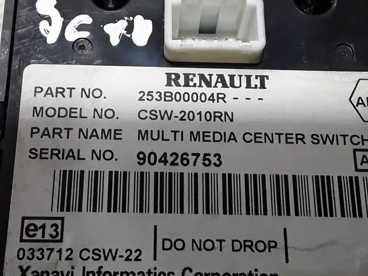 Renault Scenic III - Grand scenic III (2009 - 2016) 253B00004R Мултифункционный включатель управления / ручка — фото 3