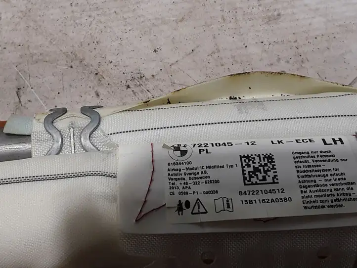 BMW 3 F30 F35 F31 (2012 - 2018) 7221045 Боковая подушка безопасности шторка — фото 3