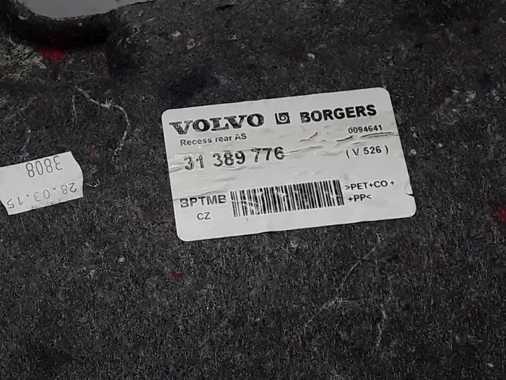 Volvo XC90 (2014 - 2019) 31389776 Коврик багажника — фото 2