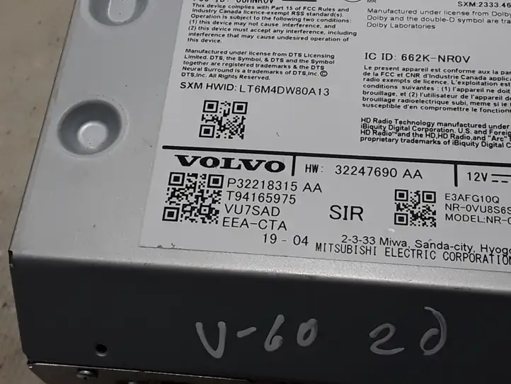 Volvo V60 (2018 - ) 32218315 Магнитола / мультимедийная система — фото 3