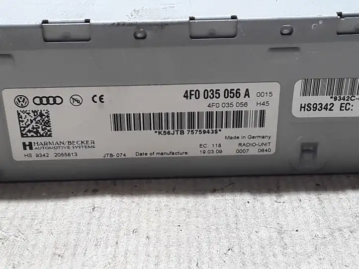 Audi Q5 SQ5 (2008 - 2012) 4F0035056A Магнитола / мультимедийная система — фото 3