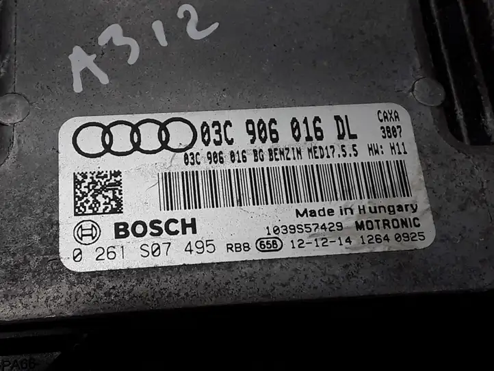 Audi A1 (2010 - 2014) 03C906016DL Блок управления двигателем (ЭБУ) — фото 3