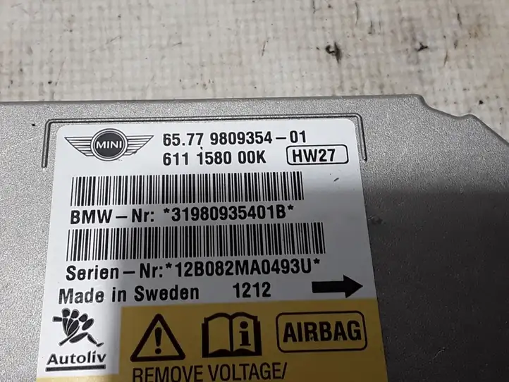 Mini Countryman (2010 - 2016)  9809354 Блок управления надувных подушек